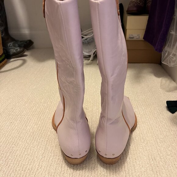 We The Free x Free People Montage Tall Boot Pale Lavender NEVER WORN 38.5 - Picture 10 of 16